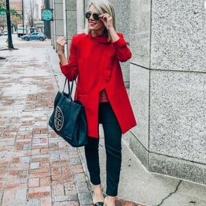 CABI | Celebration Jacket Style#3546, Red Houndstooth, Size XS